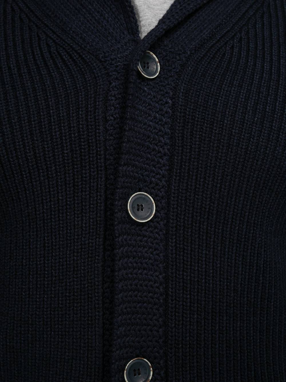 Petrol Industries M-3040-KWC282 Men Knitwear Collar Cardigan (5120 Sky Captain) Jubiläumsangebot