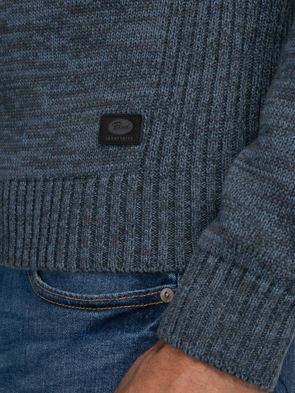 Petrol Industries M-3040-KWC206 Men Knitwear Collar (5183 Light Shadow) Heißer Verkauf