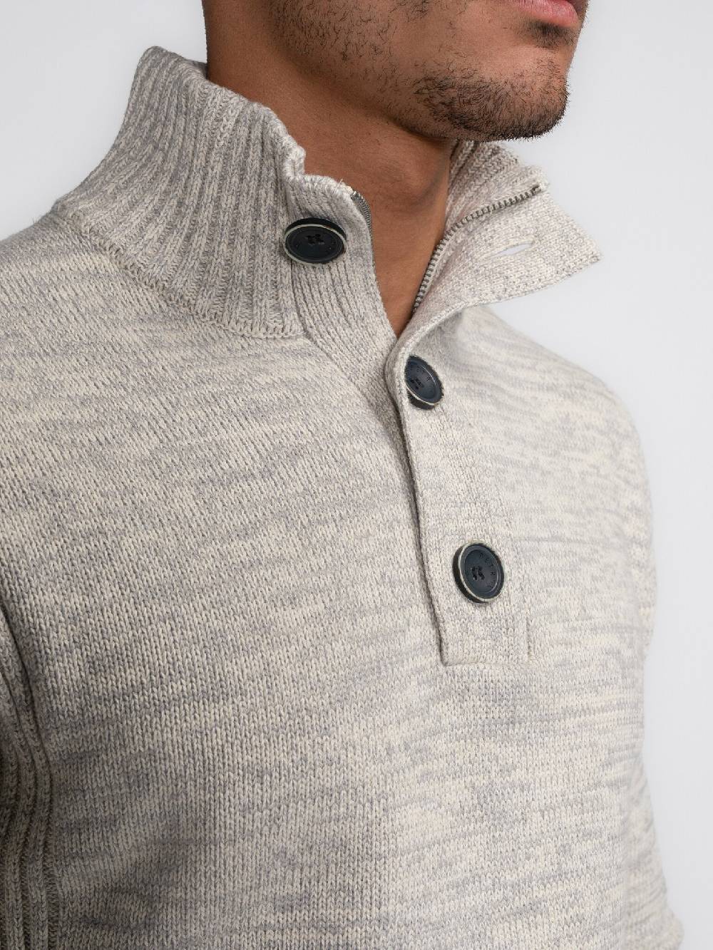 Petrol Industries M-3040-KWC206 Men Knitwear Collar (0009 Antique White) Blitzangebot