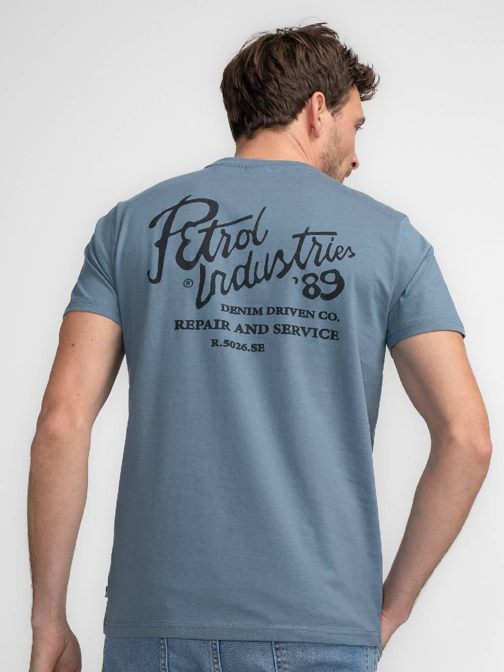 Petrol M-3040-TSR662 Men T-Shirt SS Classic Print (5183 Light Shadow) Kauf eins, bekomm eins gratis