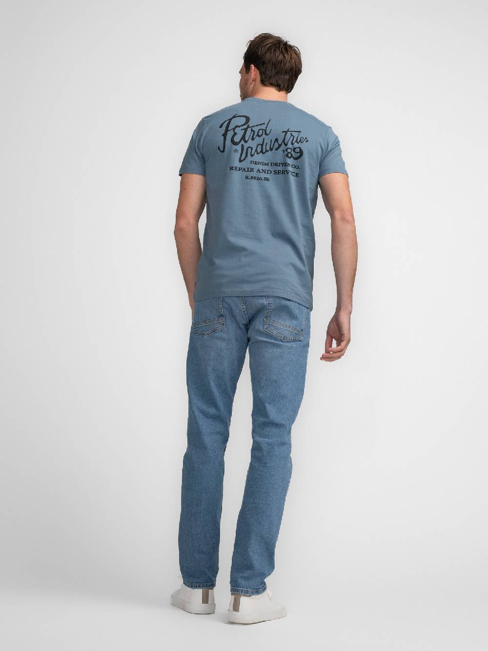 Petrol M-3040-TSR662 Men T-Shirt SS Classic Print (5183 Light Shadow) Kauf eins, bekomm eins gratis