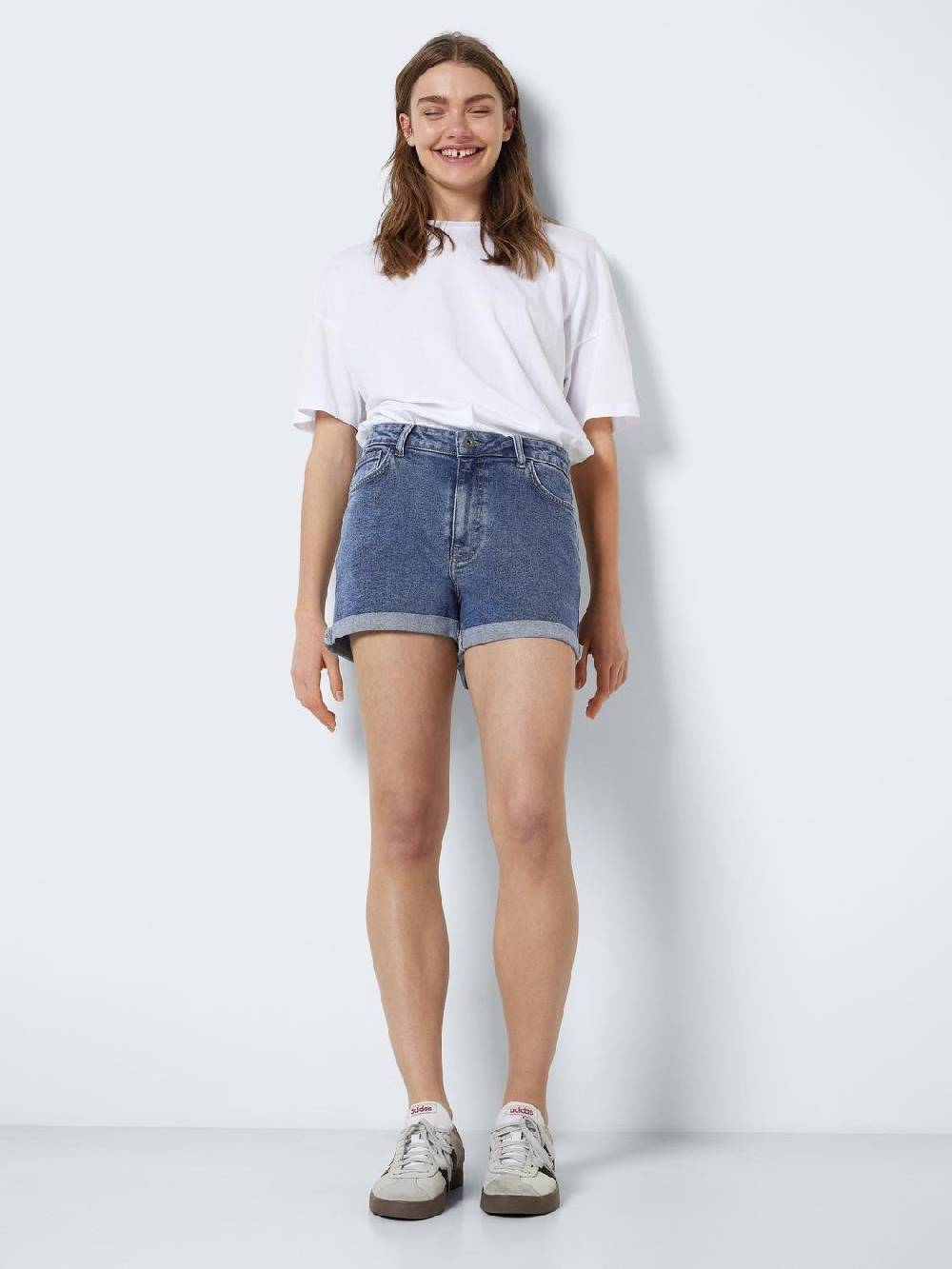 NOISY MAY NMMONI HW SHORTS AZ360 BL NOOS MID BLUE DENIM Bis zu 65% Rabatt