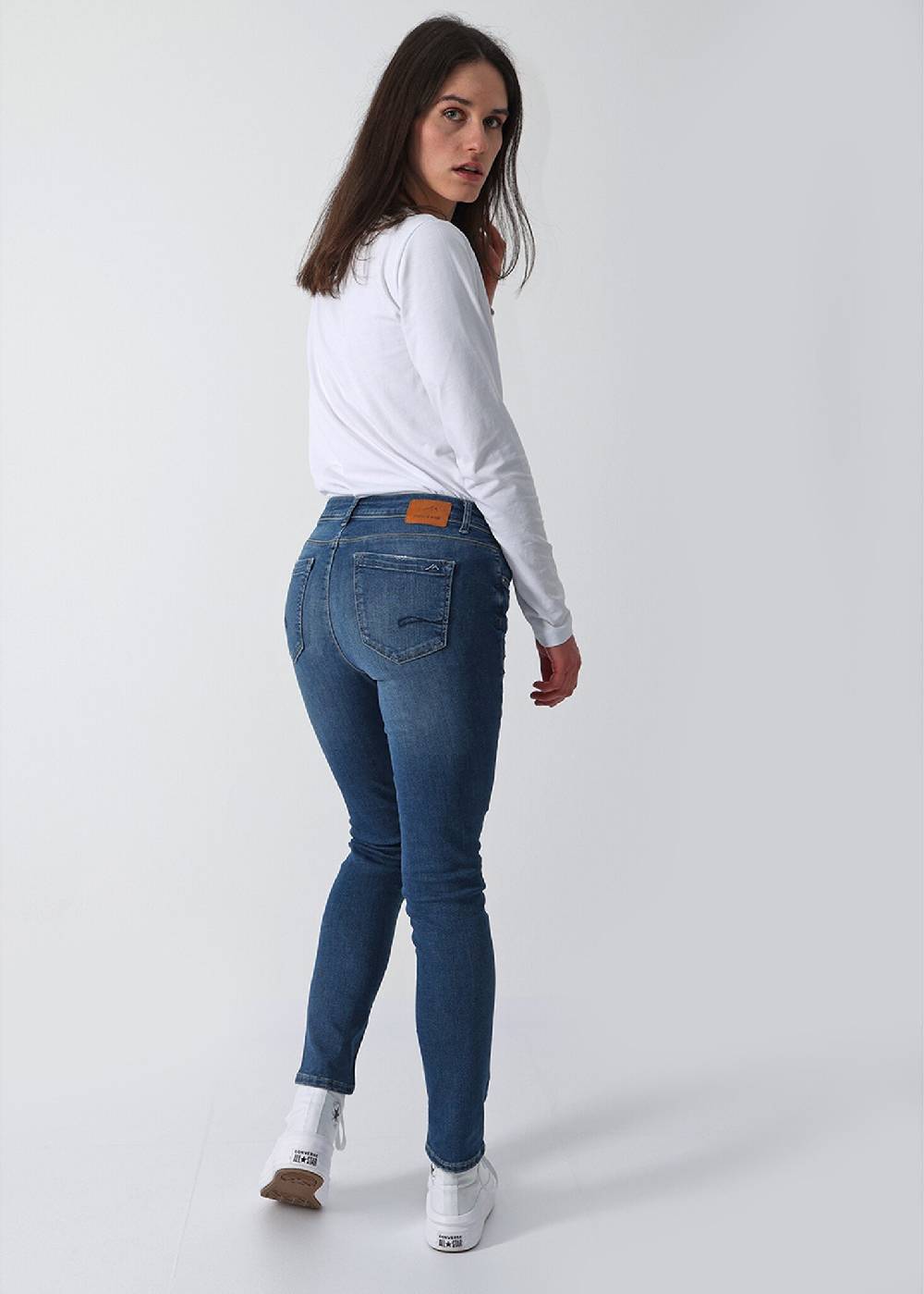 M.O.D MONIKA Slim Fit - (1092 Silver Blue) Letzter Tag
