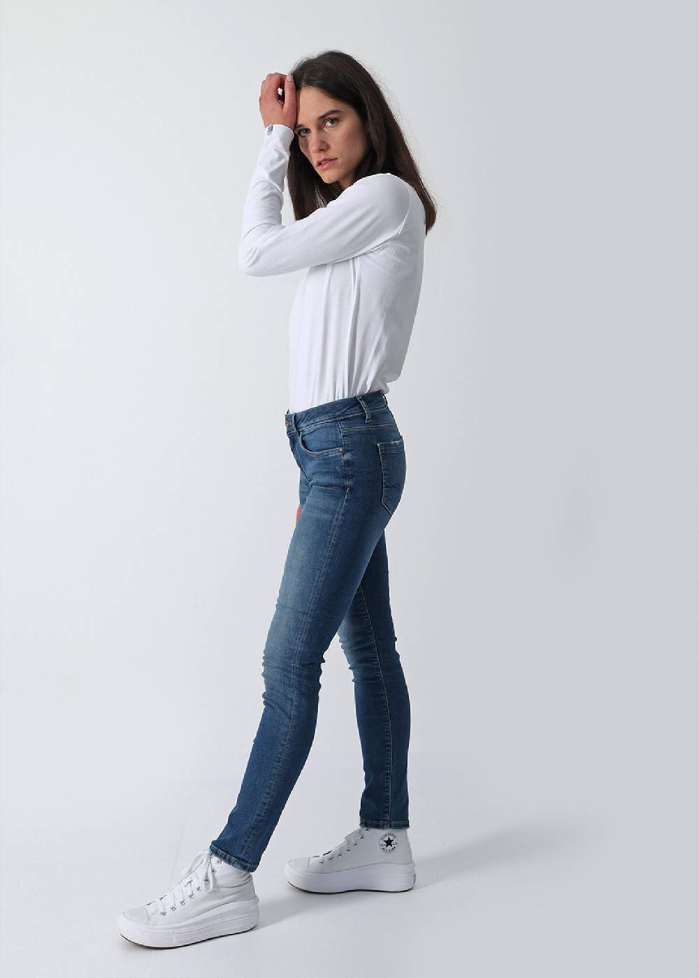 M.O.D MONIKA Slim Fit - (1092 Silver Blue) Letzter Tag