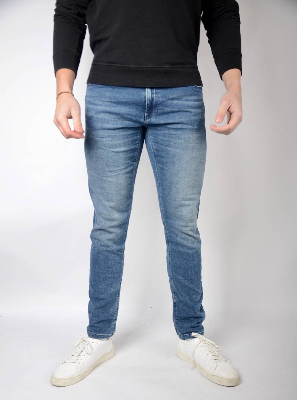 Cars Jeans ANCONA JOG Tapered Vintage Blue (08) Kostenloser Versand international