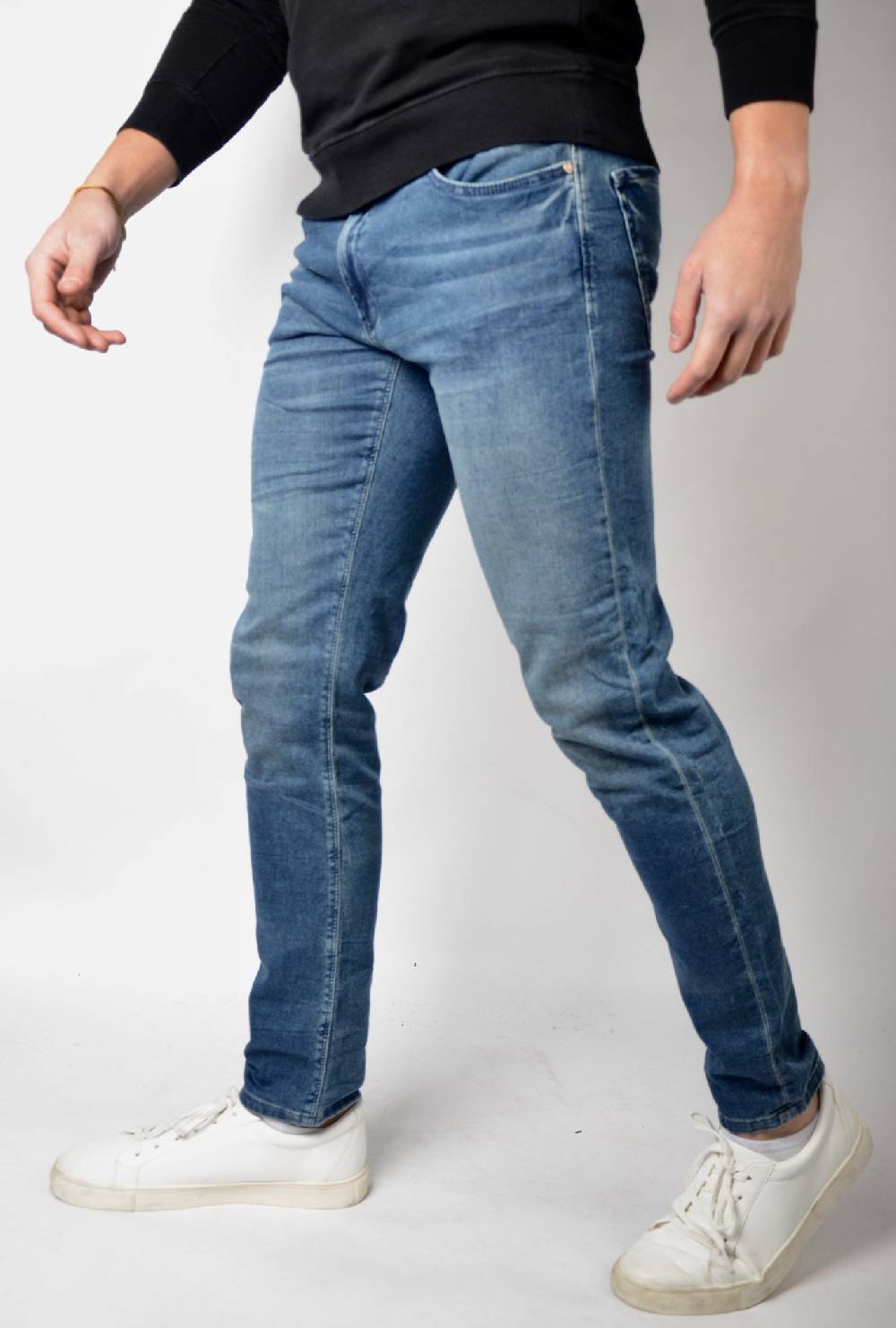 Cars Jeans ANCONA JOG Tapered Vintage Blue (08) Kostenloser Versand international