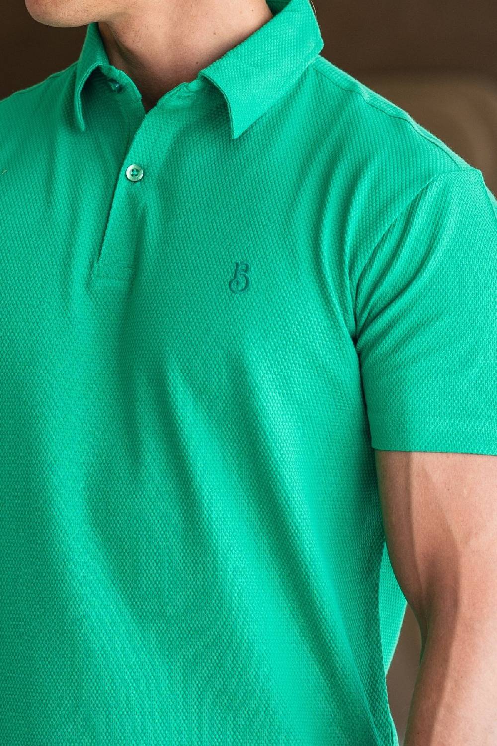 Boogaerts MAX WAFFLE POLO GREEN Fabrikladen