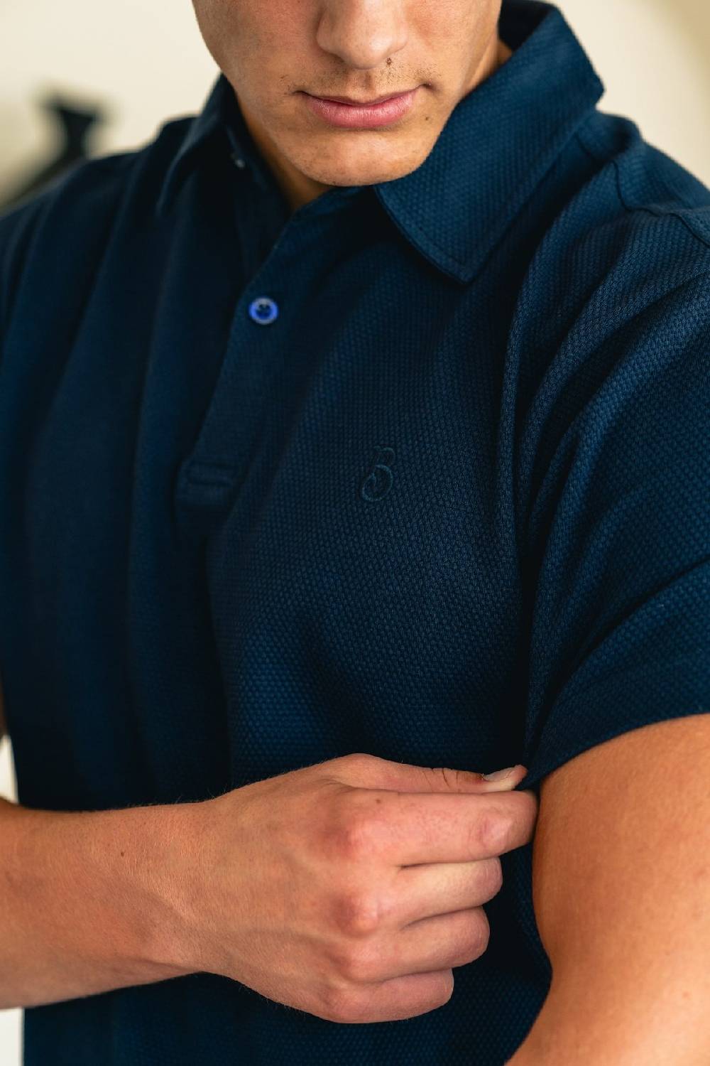 Boogaerts MAX WAFFLE POLO NAVY Begrenzt auf 3 Tage