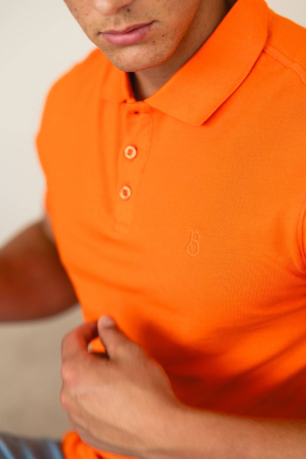 Boogaerts MAX PIQUE POLO ORANGE Im Verkauf