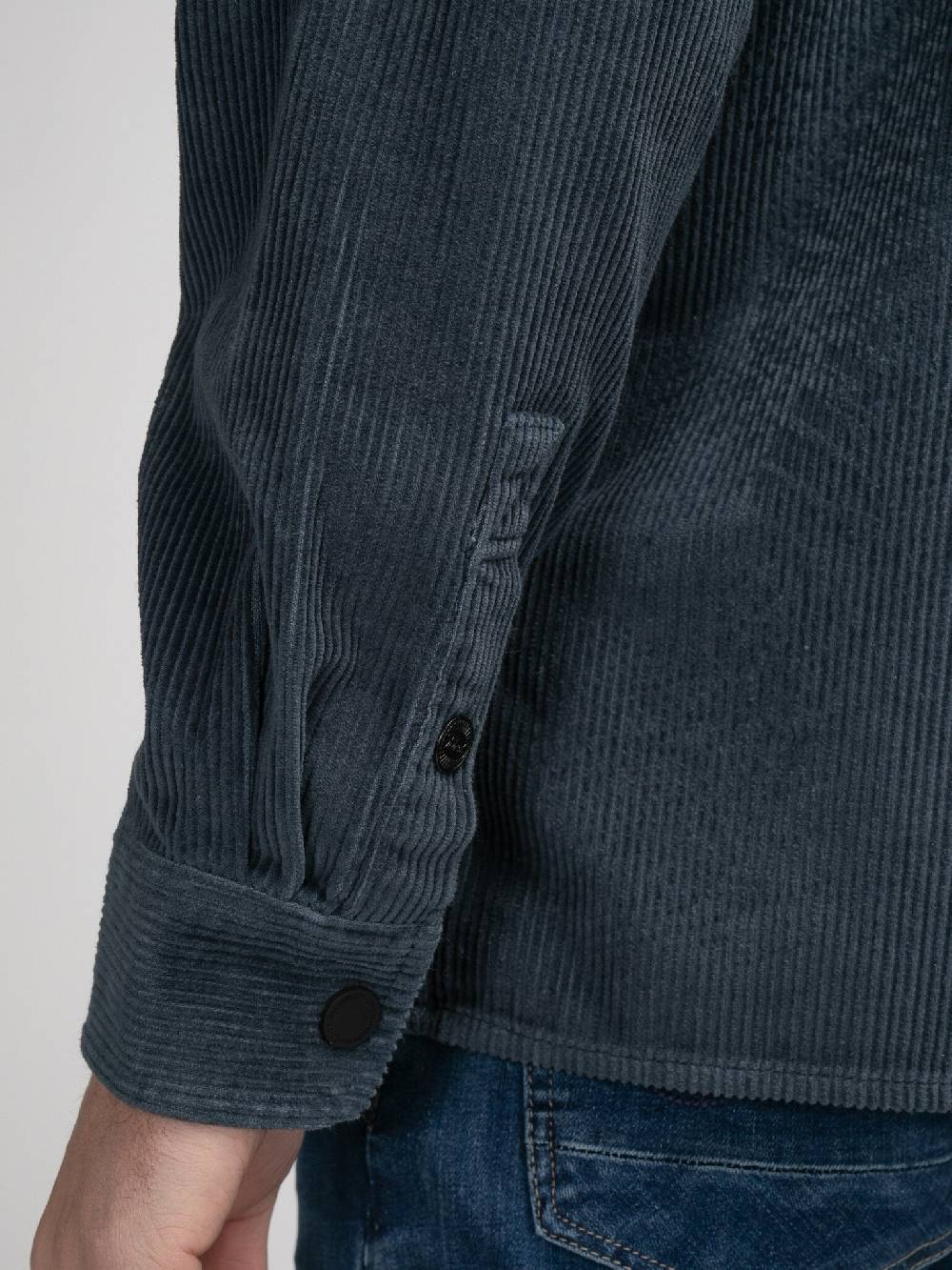 Petrol M-3040-SIL427 MEN SHIRT LONG SLEEVE UNI 5185 Midnight Blue Rabatte dieses Monats