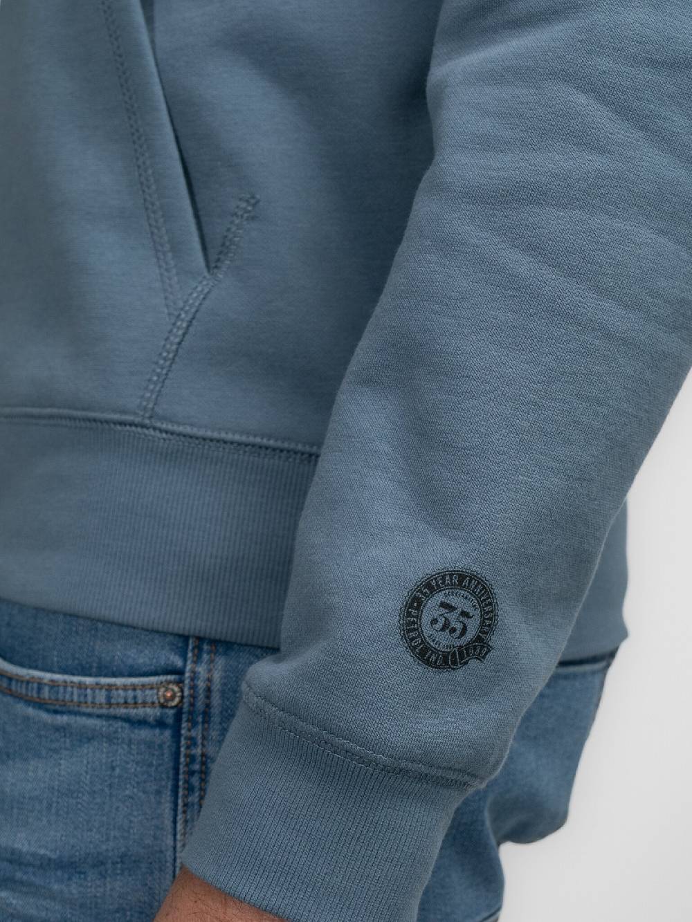 Petrol M-3040-SWH361 Men Sweater Hooded Print (5183 Light Shadow) Blitzverkäufe