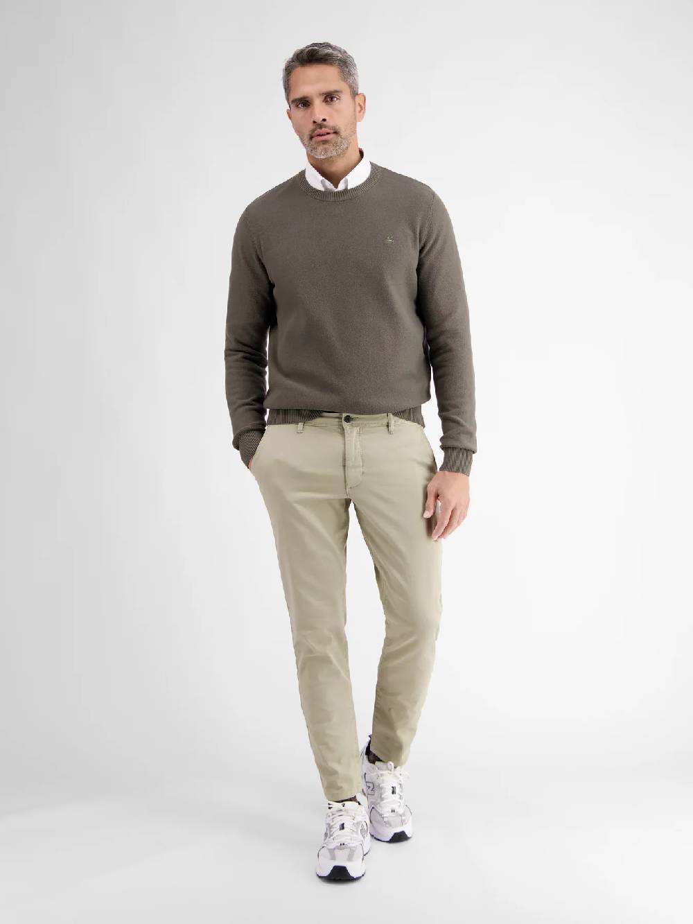 Lerros 2009166 CHINO MICROSTRUCTUUR SLIM FIT (707 SOFT STONE) Günstig kaufen