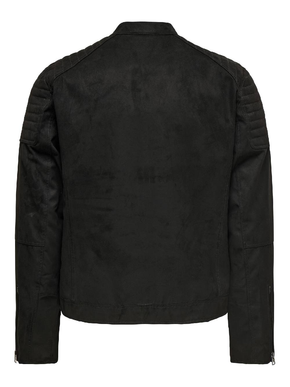 Only & Sons ONSGUS FAUX SUEDE RACER JACKET (Black) Online Outlet