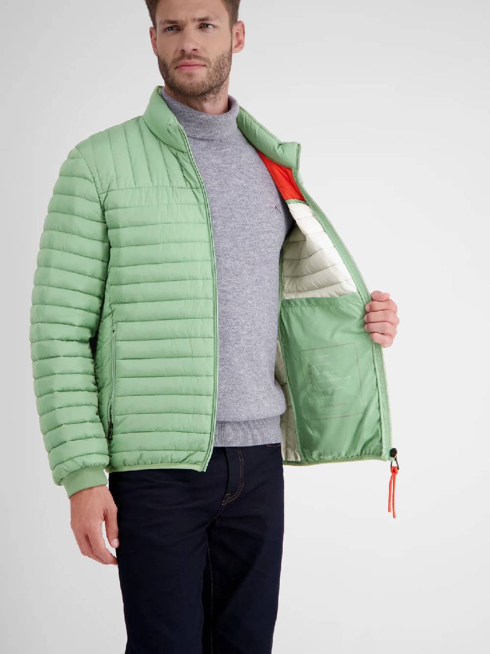 Lerros 23D7040 LICHTGEWICHT GEWATTEERD JACK (612 SAGE GREEN) Saisonale Angebote