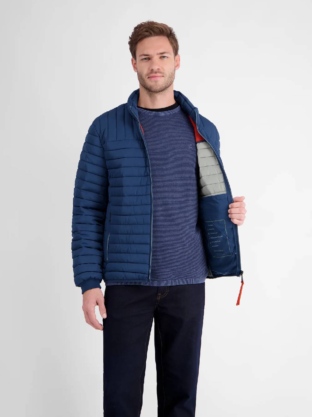 Lerros 23D7040 LICHTGEWICHT GEWATTEERD JACK (448 STORM BLUE) Räumungsverkauf