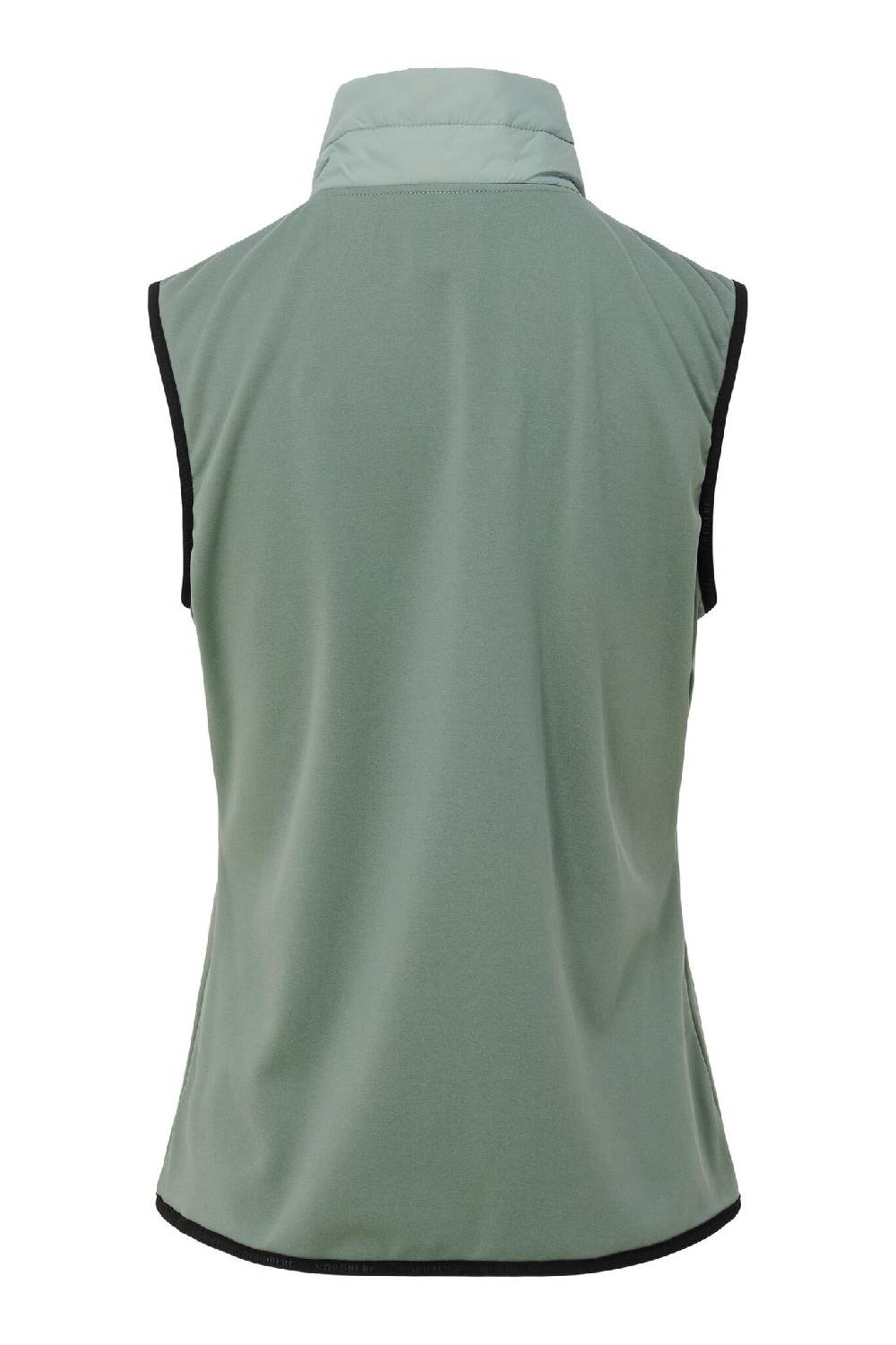 LADIES KNITTED AND WOVEN VEST TIRZA HERBAL GREEN Super Rabatt