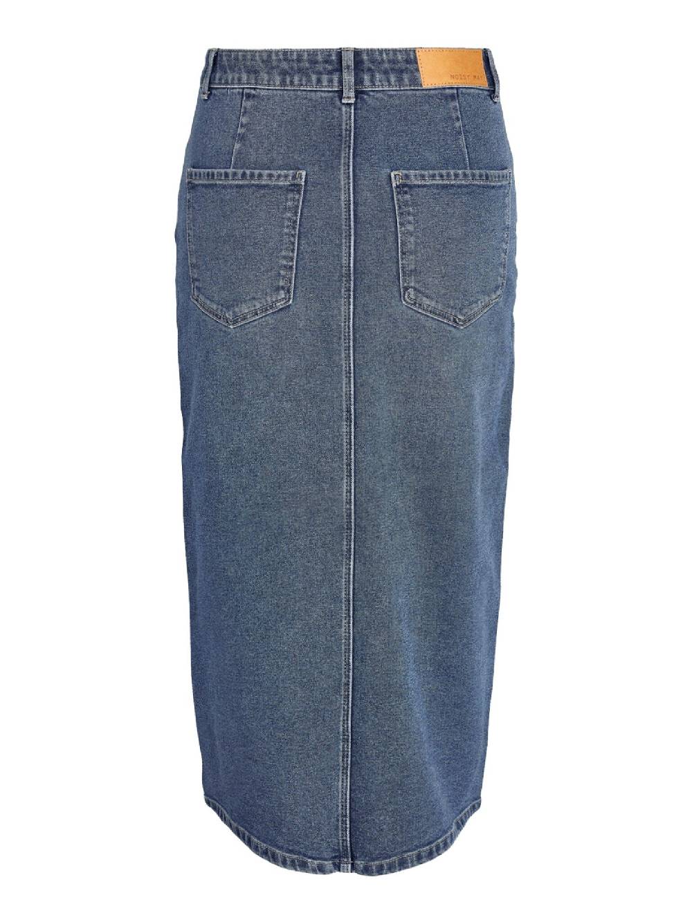 NOISY MAY NMKATH NW SLIT MIDI SKIRT VI477MB NOOS MEDIUM BLUE DENIM Outlet
