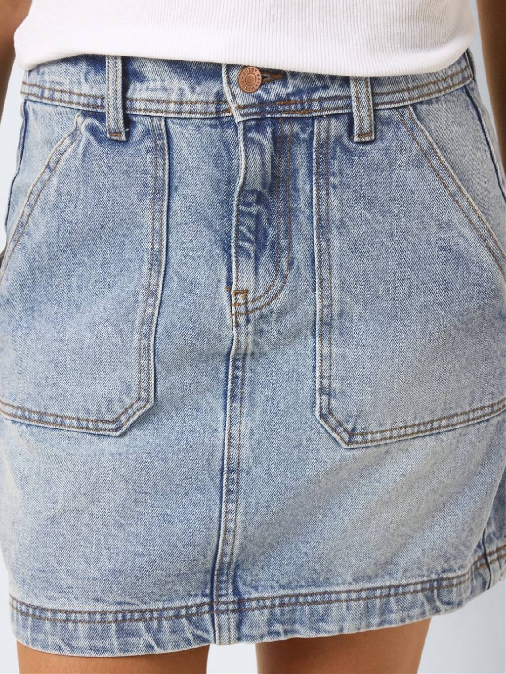 NOISY MAY REGINA HW Denim Skirt (Light Blue Used) Verkauf