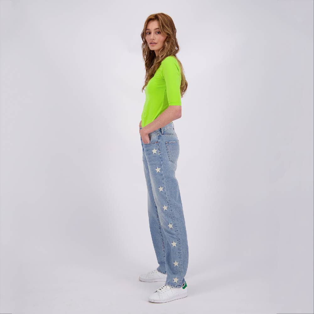 RAIZZED WOMEN SUNSET STAR Light Blue Stone Straight Jeans Super Sparpreis