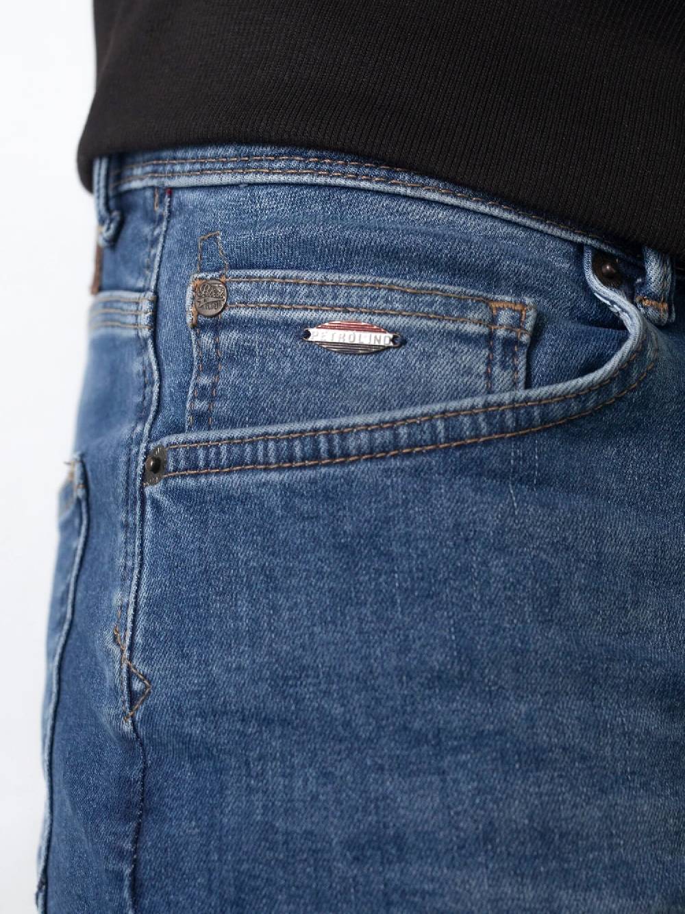 Petrol SEAHAM-Classic - Men Denim Slim Fit (5750 Medium Blue) Bis zu 55% Rabatt