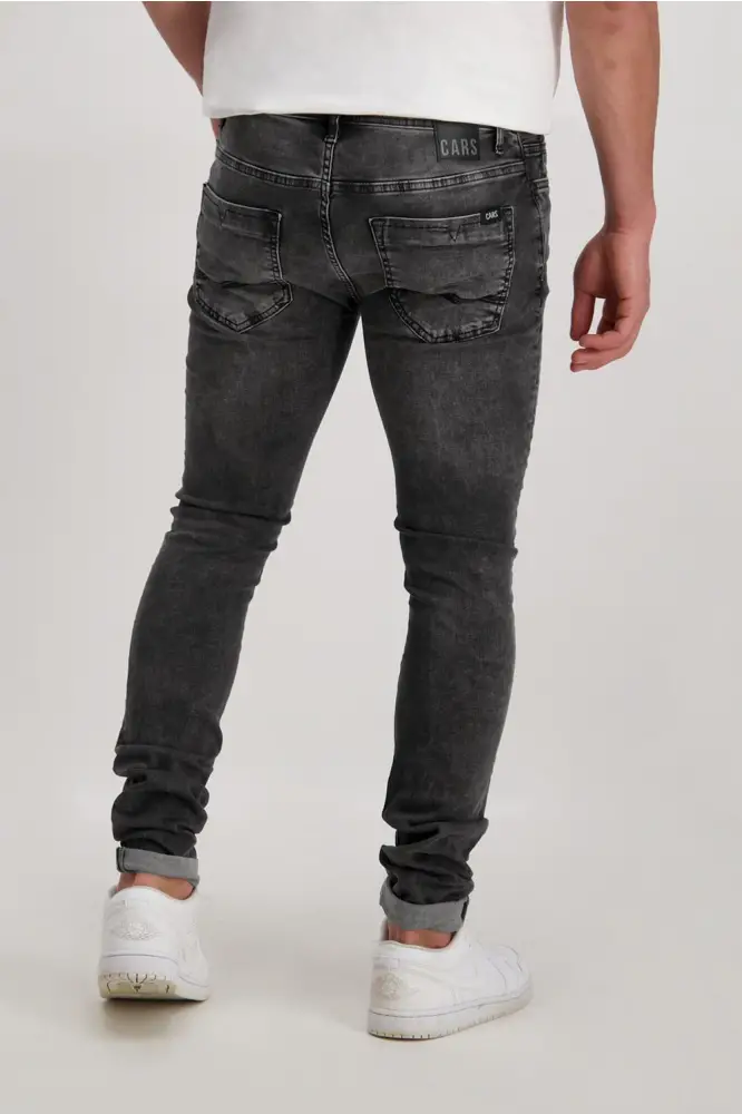 Cars Jeans Dust Super Skinny Black Used (41) Super Rabatt