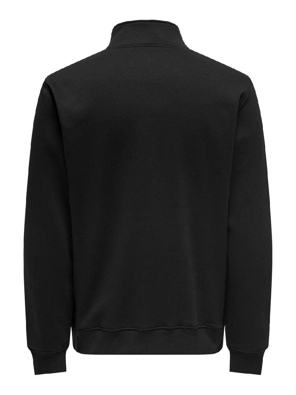 Only & Sons ONSCURATED REG HALF ZIP SWEAT Black) Online