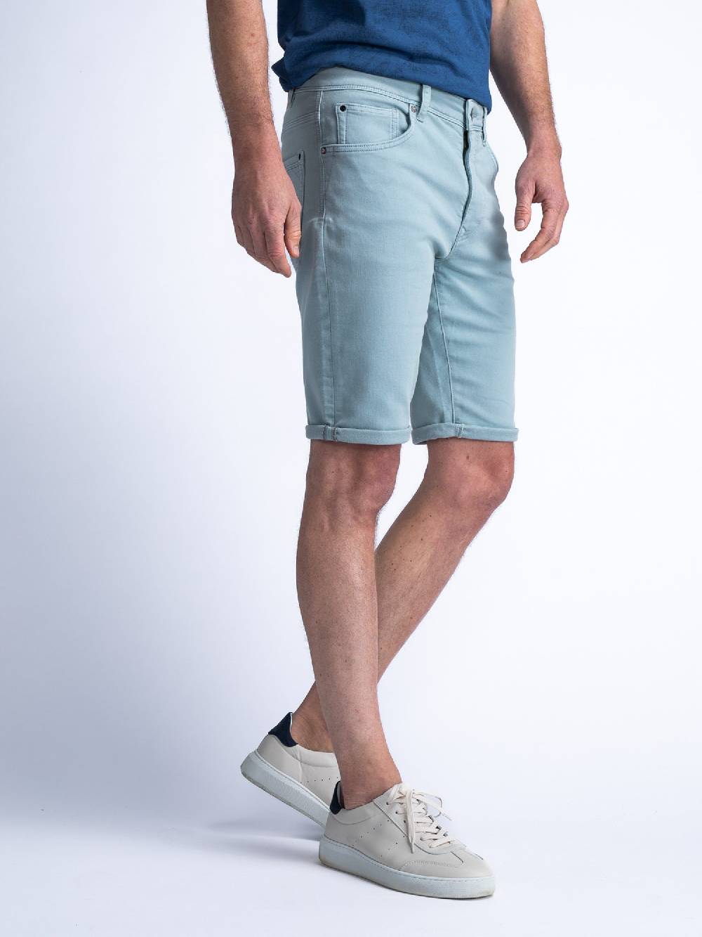 Petrol Men Shorts Denim M-1040-SHO005 (5179 Aqua Grey) Limitierter Zeitrabatt