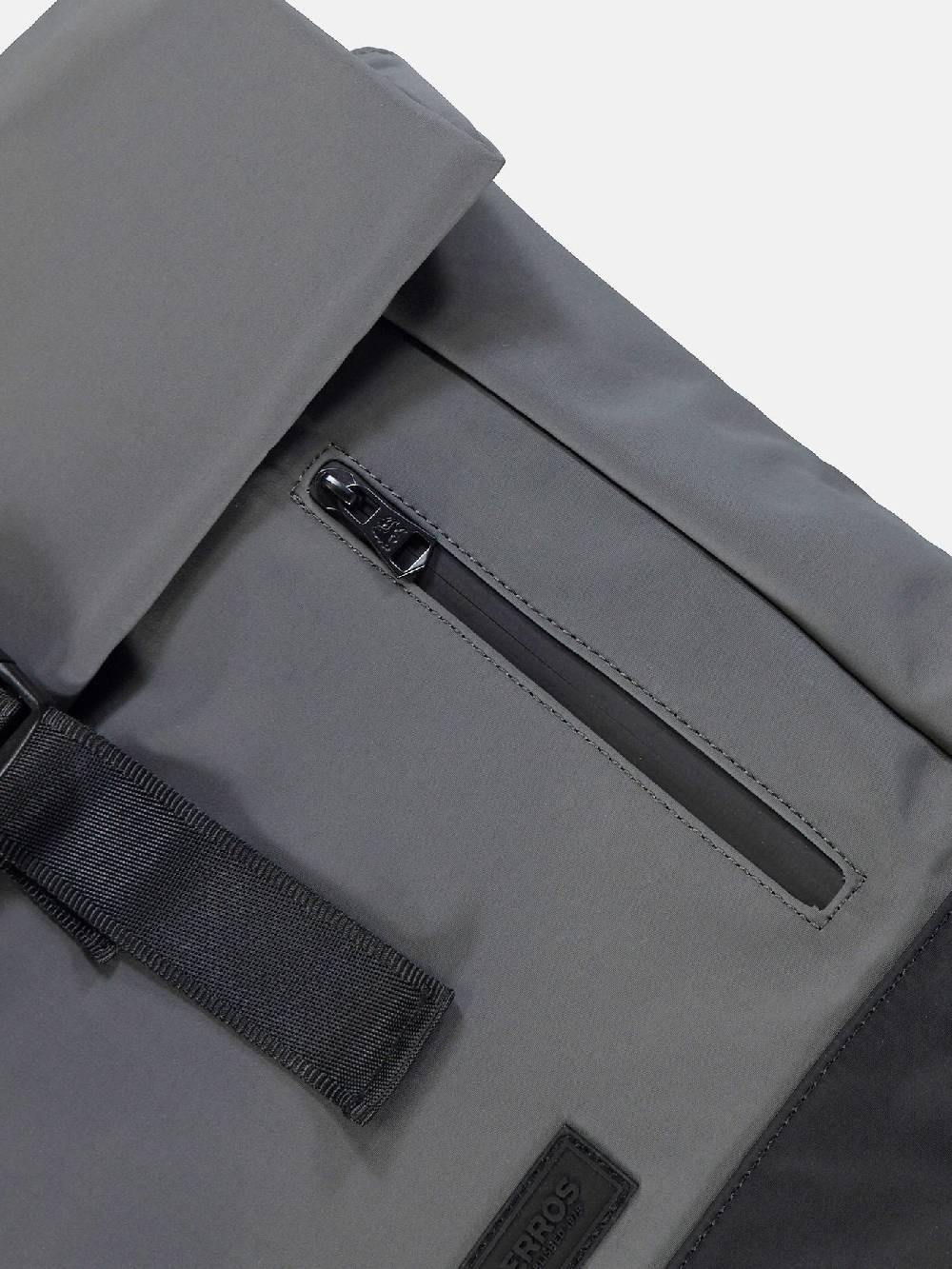 Lerros 5002121 SEATTLE RUGZAK MET ROLSLUITING (250 MID GREY MELANGE) Exklusivangebot