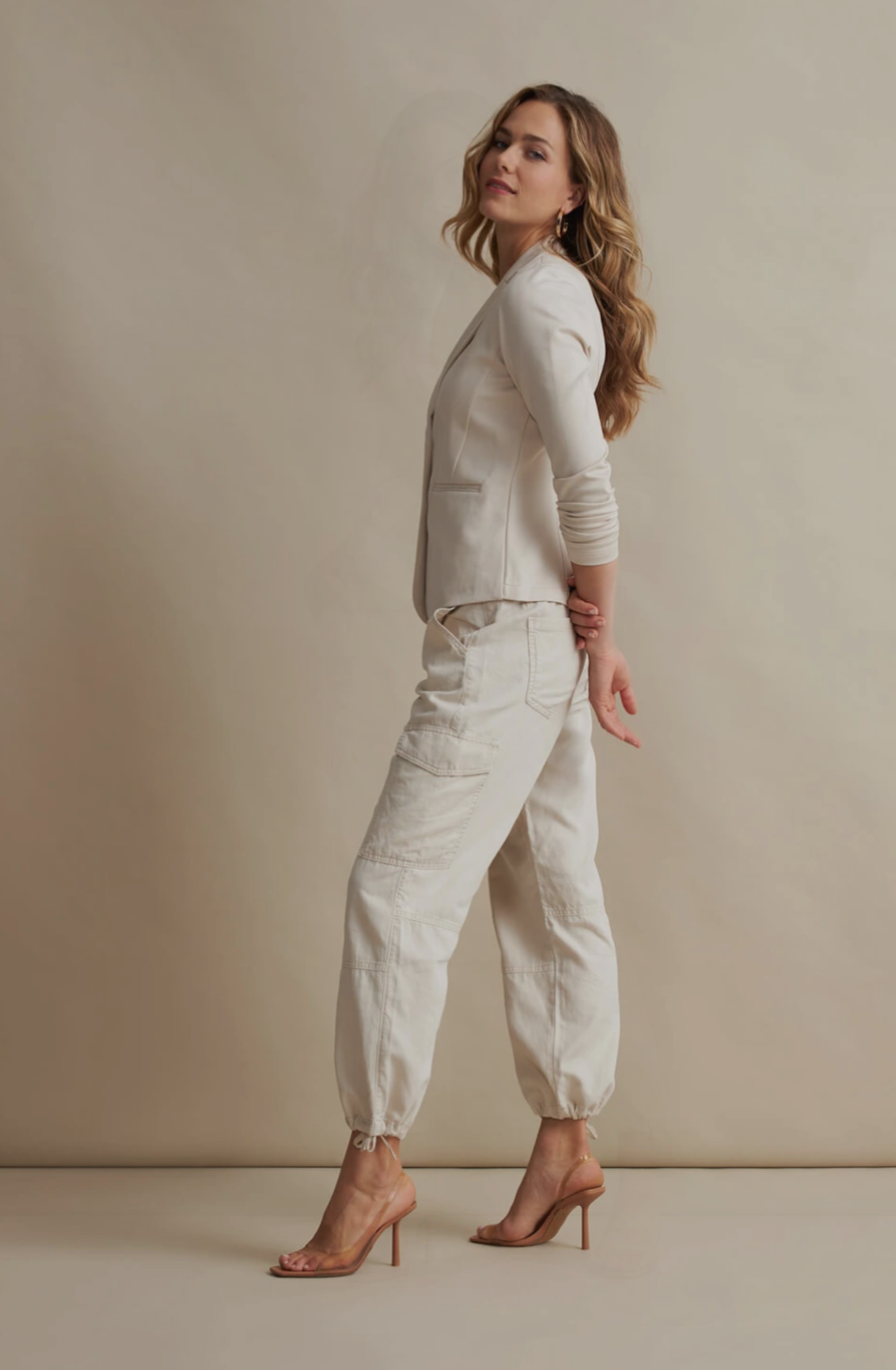Red Button Srb4167 - Conny Cargo Cotton/Linen (278 Pearl) Zeitbegrenzte Promotion