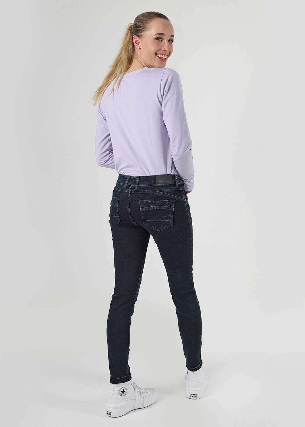 M.O.D SUZY Skinny fit - Slip Blue Black Großer Ausverkauf