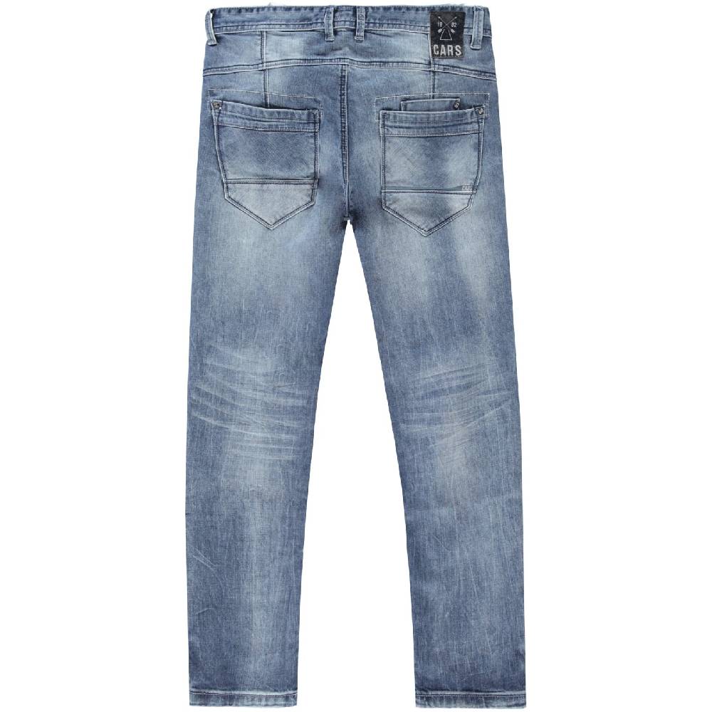 Cars Jeans YARETH Tapered Str. Blue Used Milford Wash Neueste Mode