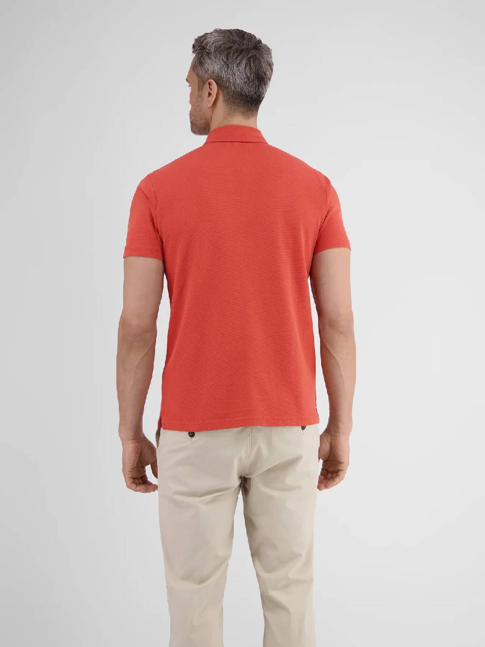 Lerros 2443204 POLOSHIRT IN SPORTIEVE WAFELPIQUÉKWALITEIT (327 DEEP CORAL RED) Nur noch ein Tag übrig