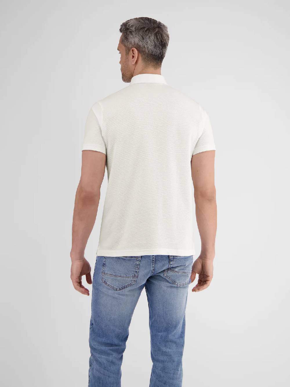 Lerros 2443204 POLOSHIRT IN SPORTIEVE WAFELPIQUÉKWALITEIT (103 BROKEN WHITE) Riesige Rabatte