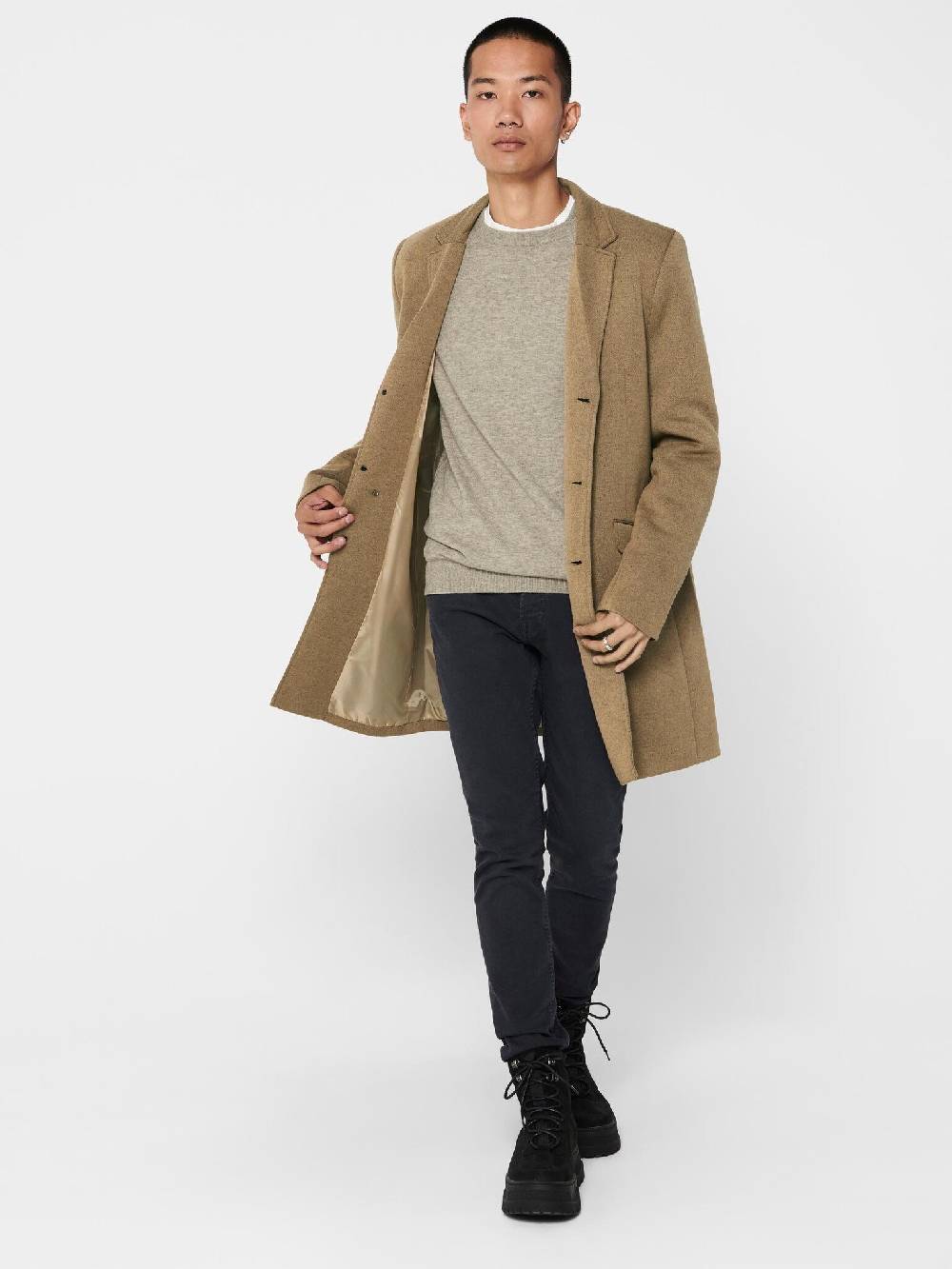 Only & Sons Onsjulian King Coat IN OTW VD CS (216332 Camel) Günstig kaufen