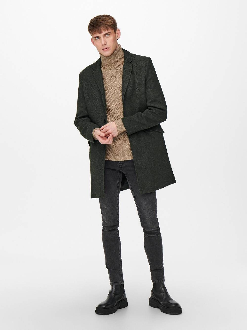 Only & Sons Onsjulian King Coat IN OTW VD CS (187719 Peat) Versandkostenfrei