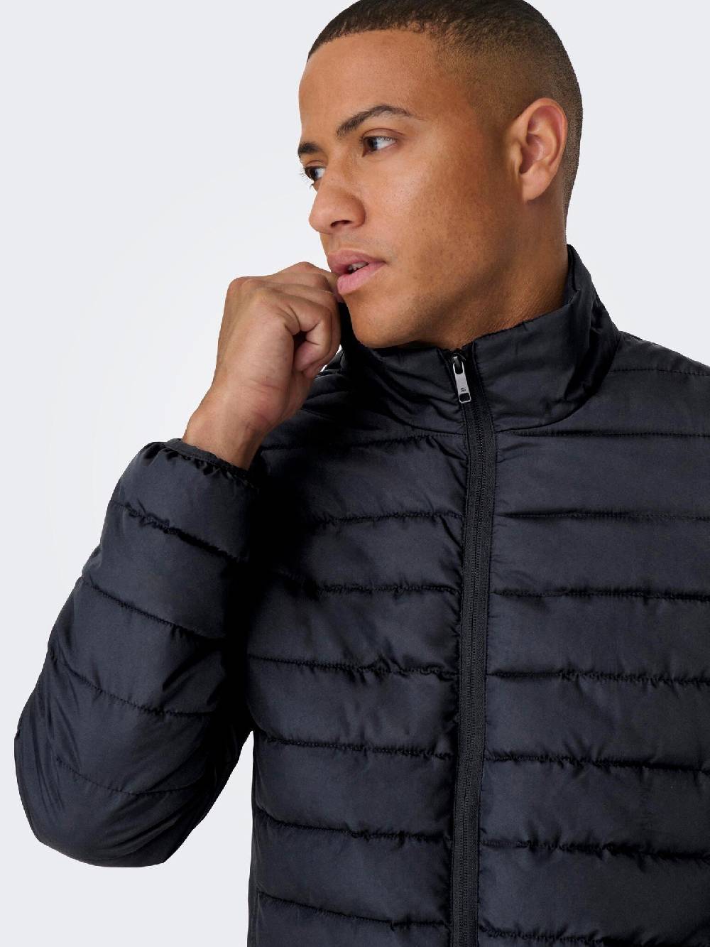 Only & Sons Onsbron Quilt Jacket OTW VD (187197 Dark Navy) Flash Sale