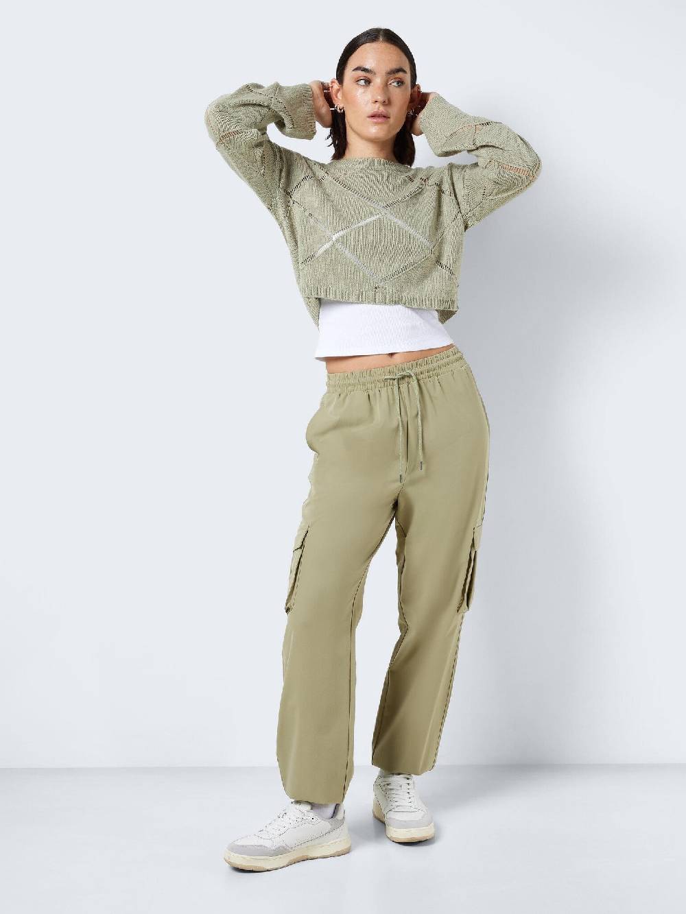 NOISY MAY KIRBY HW Cargo Pants (Sage) Sonderangebot der Fabrik