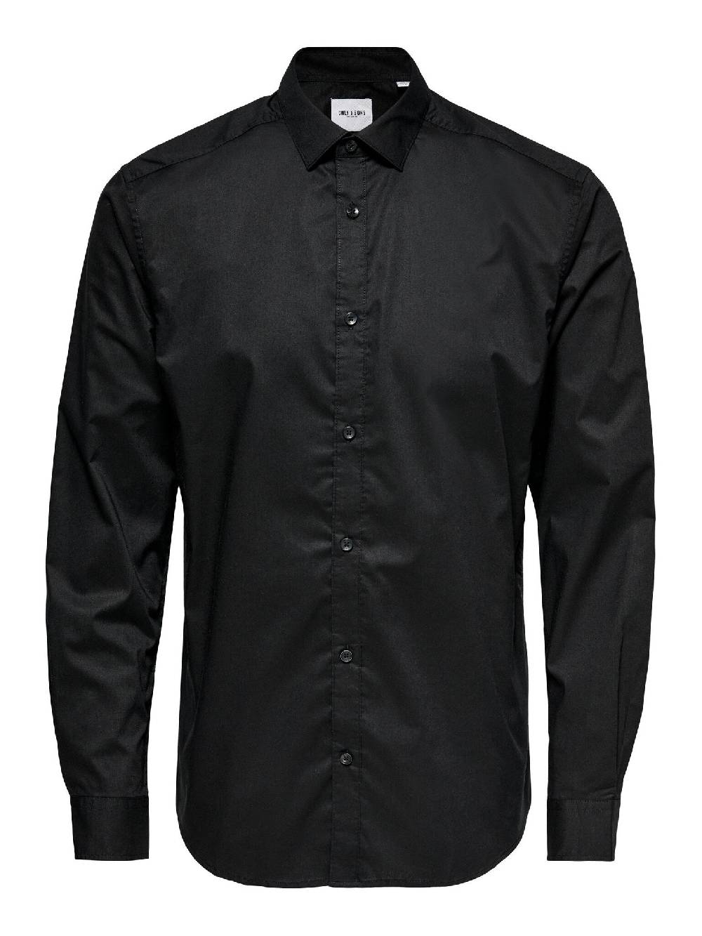 Only & Sons Onssane LS Solid Poplin Shirt (187679 Black) Riesige Rabatte