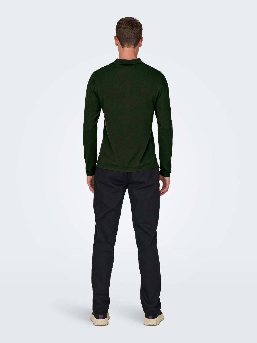 Only & Sons Onswyler Life REG 14 LS Polo Knit (218672 Rosin) Fabrikladen