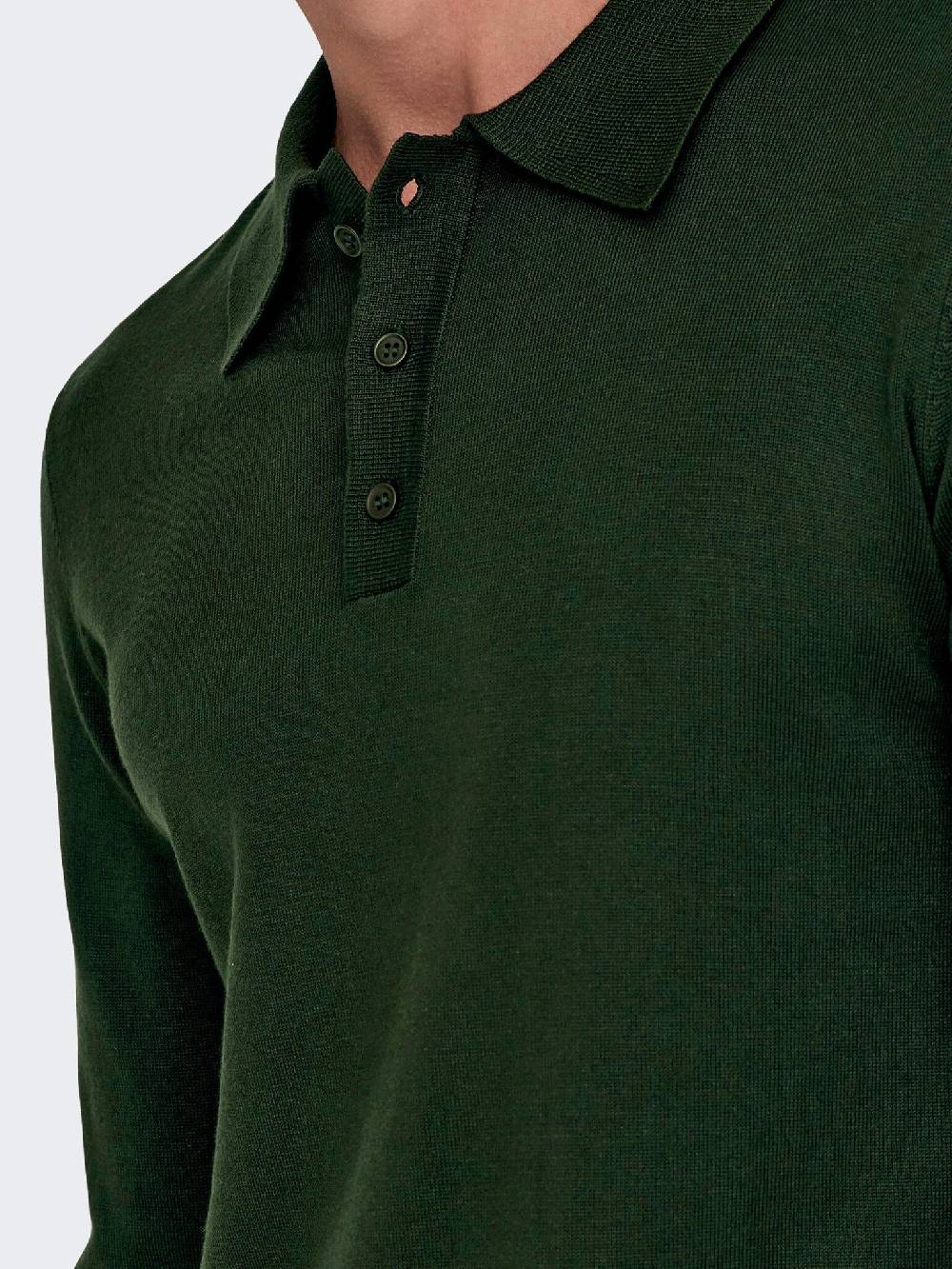 Only & Sons Onswyler Life REG 14 LS Polo Knit (218672 Rosin) Fabrikladen