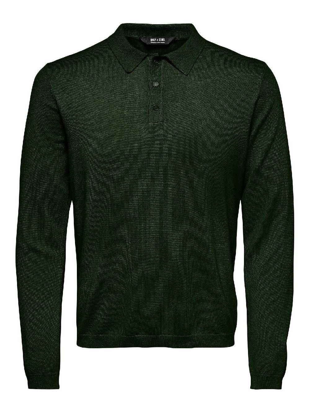 Only & Sons Onswyler Life REG 14 LS Polo Knit (218672 Rosin) Fabrikladen