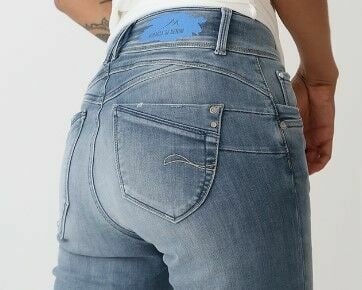M.O.D SARAH Skinny Fit Quartz Blue Schlussverkauf
