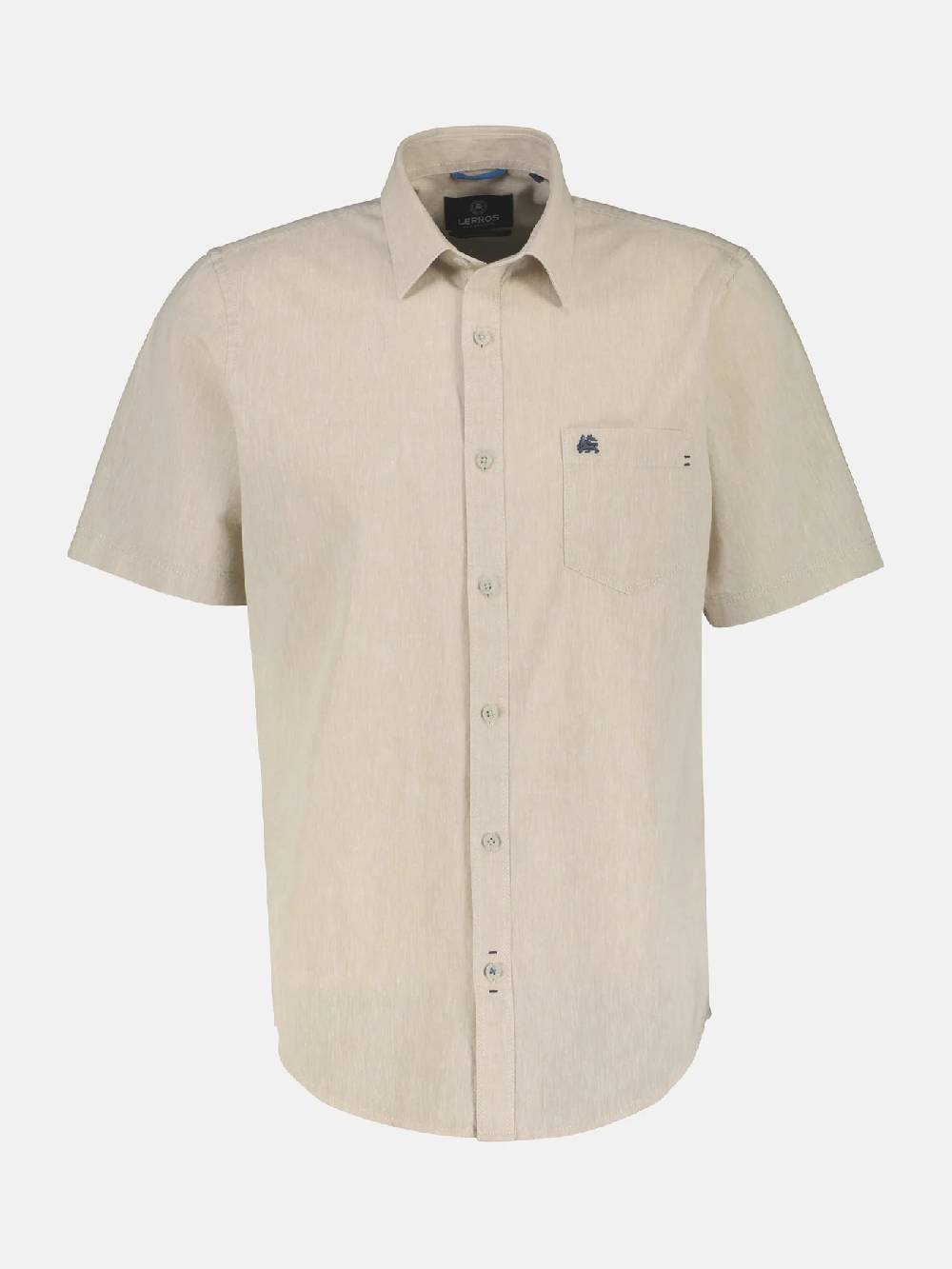 Lerros 2442010 CASUAL KATOENEN LINNEN OVERHEMD (705 LIGHT DUNE BEIGE) Versandkostenfrei