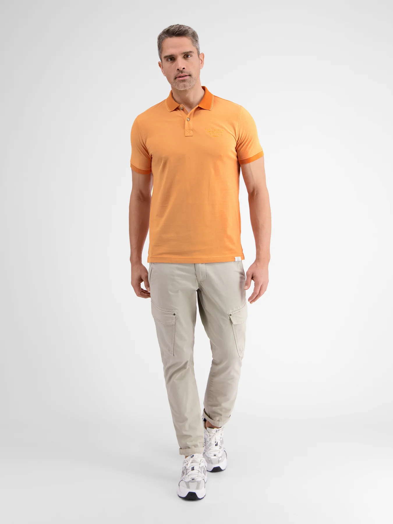 Lerros 2433239 TWEEKLEURIGE POLO (927 MELLOW PEACH) Black Friday