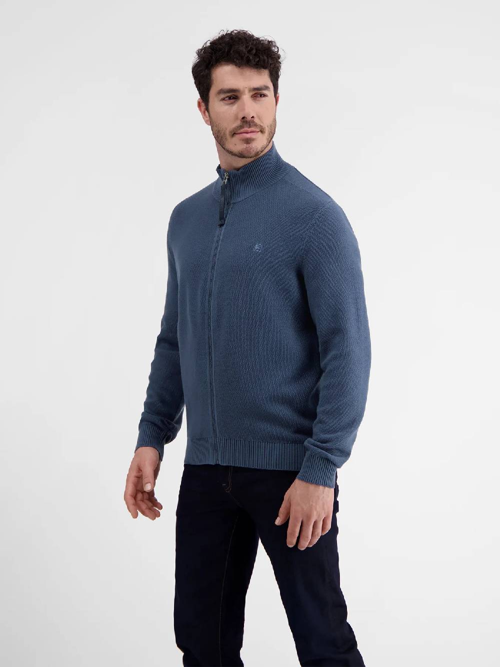 Lerros 23D5503 VEST MET OPSTAANDE KRAAG (448 STORM BLUE) Muttertagsangebot