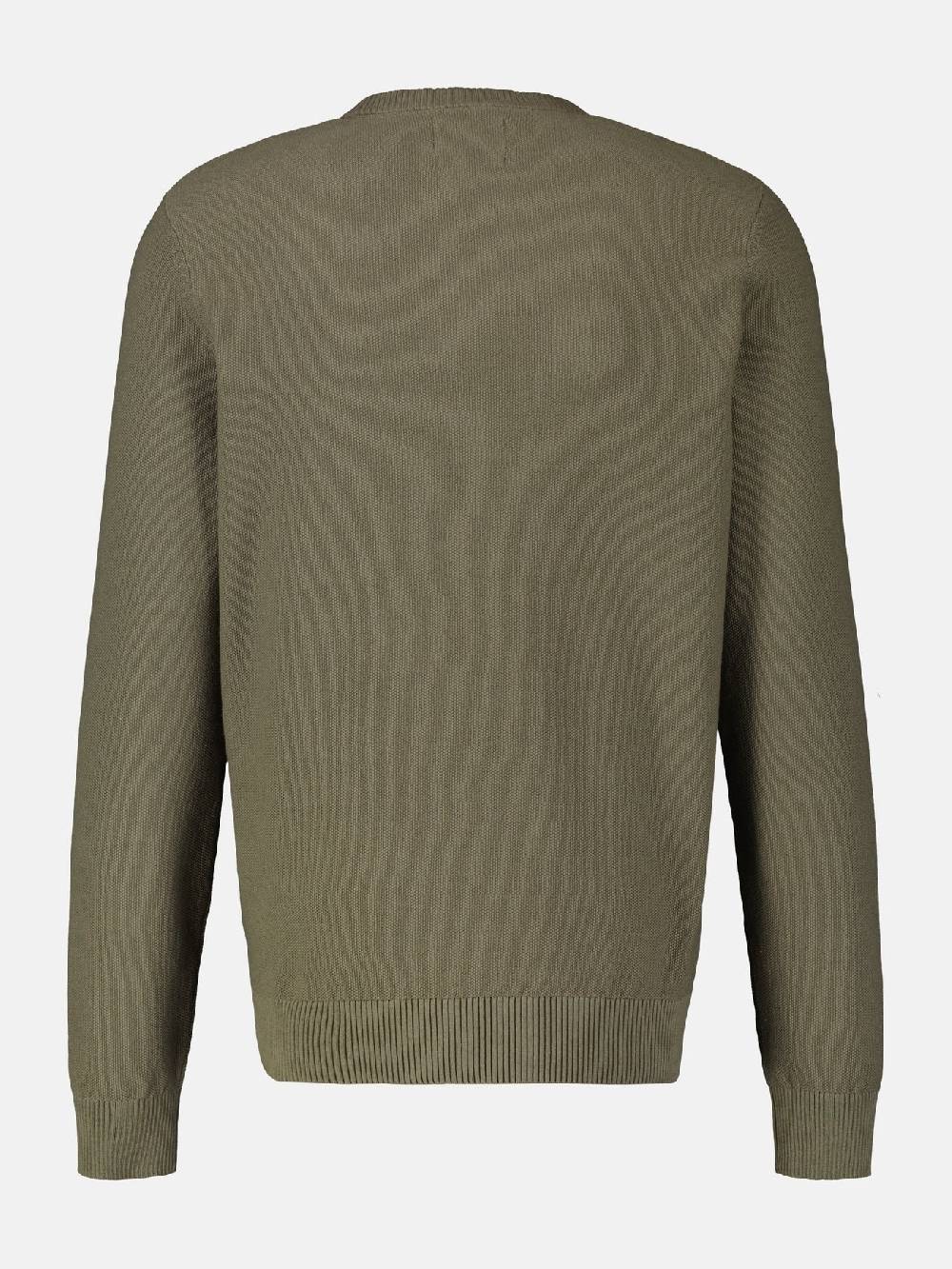 Lerros 23D5001 GEBREIDE TRUI MET RONDE HALS (659 AGED OLIVE) Jubiläumsangebot