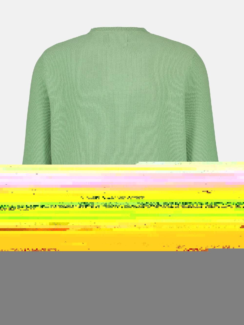 Lerros 23D5001 GEBREIDE TRUI MET RONDE HALS (612 SAGE GREEN) Lagerräumung