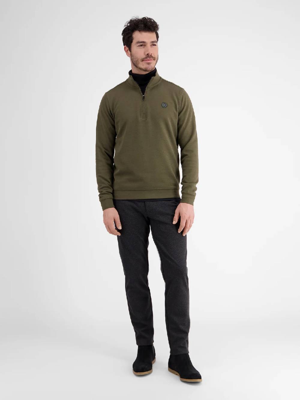 Lerros 23D4402 GESTRUCTUREERDE SWEATBROEK (659 AGED OLIVE) Zeitlich begrenztes Angebot