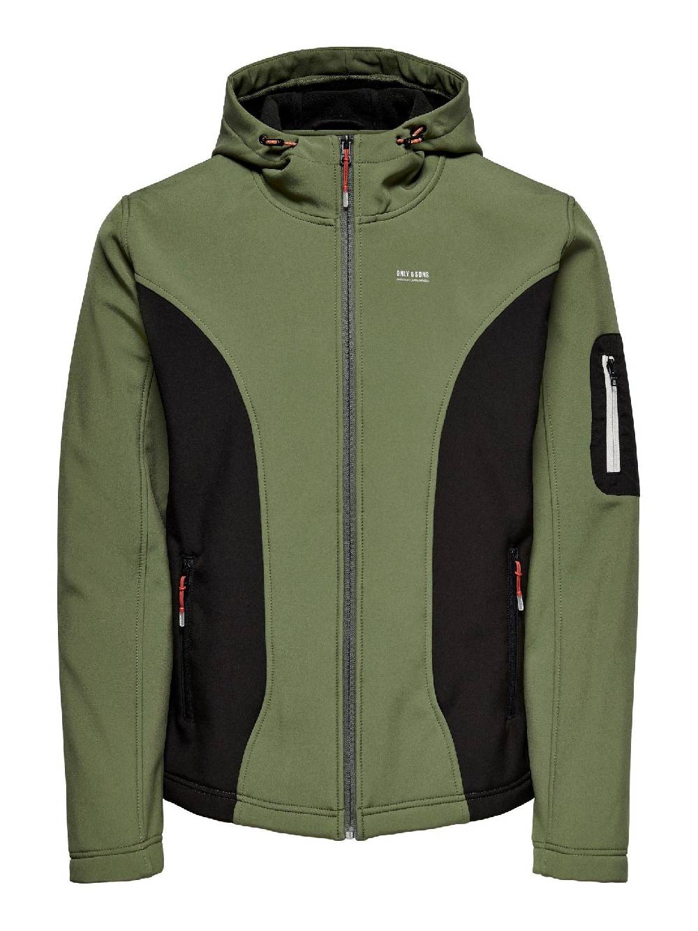 Only & Sons ONSBRAD Hood softshell jacket otw (Olive Night/Black) Blitzverkäufe