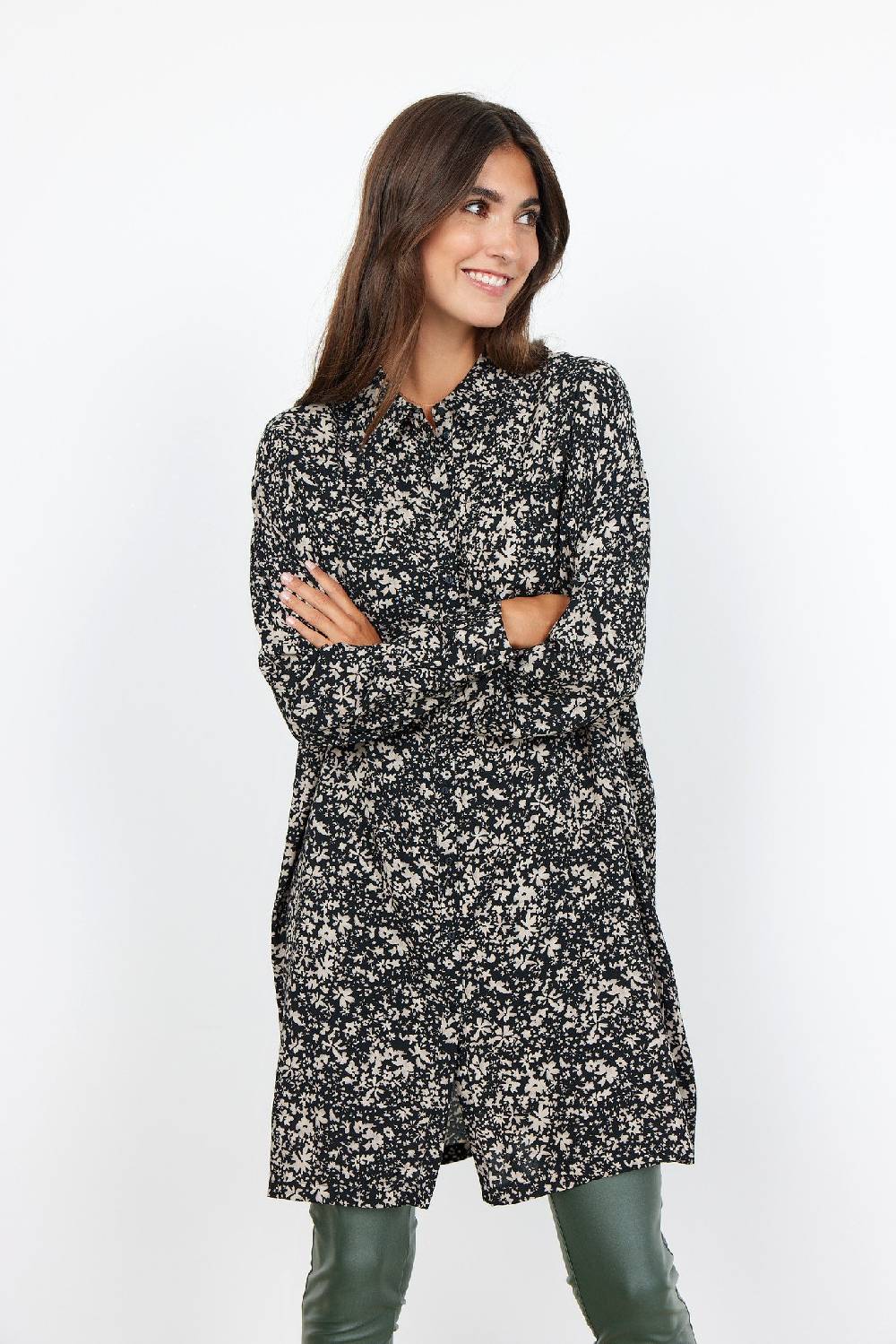 Soya Concept SC-HAYAT 2 BLOUSE (9999 BLACK COMBI) Neueste Mode